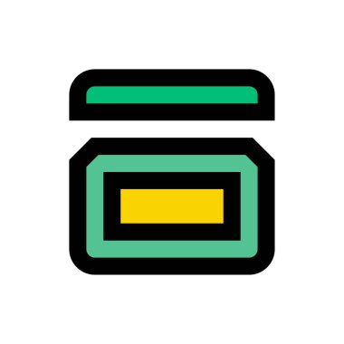 losyon vektörü düz renk simgesi