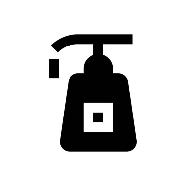 Şampuan vektör kabartması düz simge