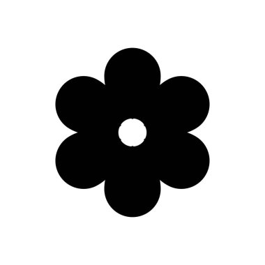 Bloom vektör kabartma düz simgesi