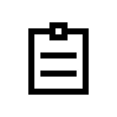 belge vektörü ince çizgi simgesi