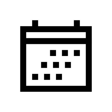 tarih vektörü ince çizgi simgesi