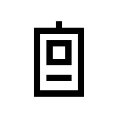 kart vektörü ince çizgi simgesi