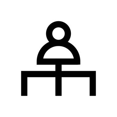 hiyerarşi vektör ince çizgi simgesi