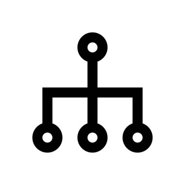 hiyerarşi vektör ince çizgi simgesi