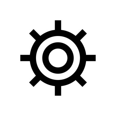 yönetim vektörü ince çizgi simgesi