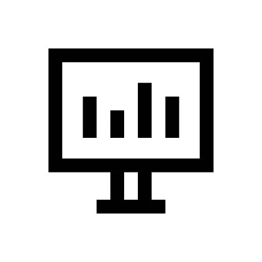 grafik vektörü ince çizgi simgesi