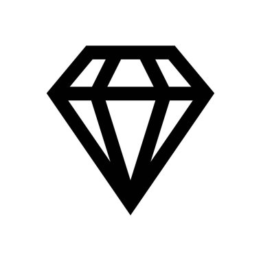 mücevher vektörü ince çizgi simgesi