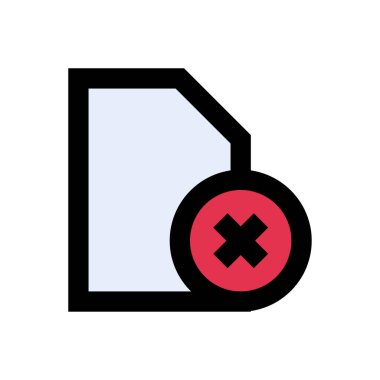 dosya vektörü düz renk simgesi