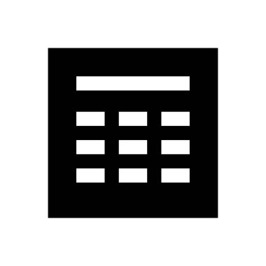 muhasebe vektörü glyph düz simgesi