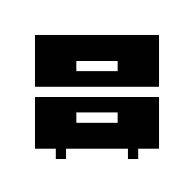 Çekmece vektör düz simgesi