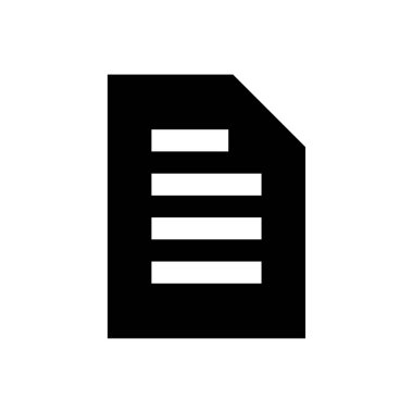 belge vektörü düz simge