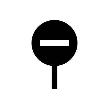 Büyüteç tüp vektör kabartması düz simge