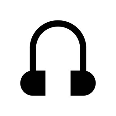 destek tüp vektörü glyph düz simgesi