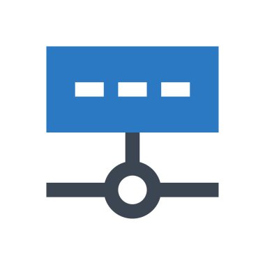 bağlantı vektörü renk simgesi