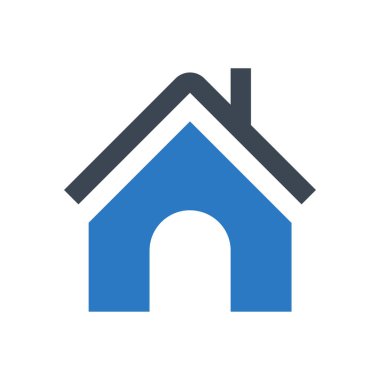 ev vektörü renk simgesi