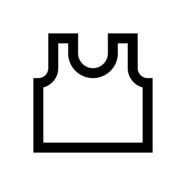 Kumaş vektörü ince çizgi simgesi