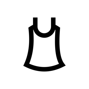 giysi vektörü ince çizgi simgesi