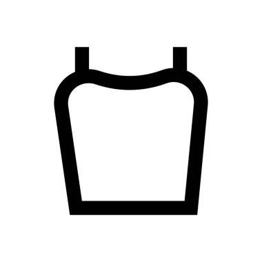 Kumaş vektörü ince çizgi simgesi