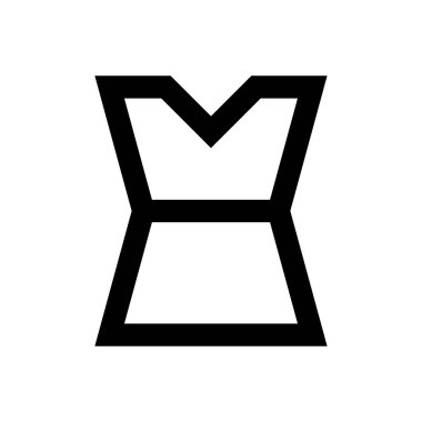 Kumaş vektörü ince çizgi simgesi