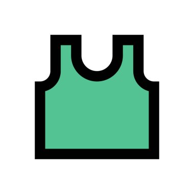 Kumaş vektör düz renk simgesi