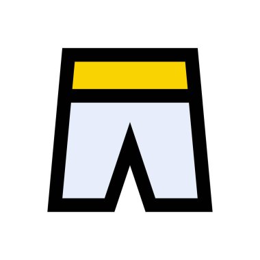 Kumaş vektör düz renk simgesi