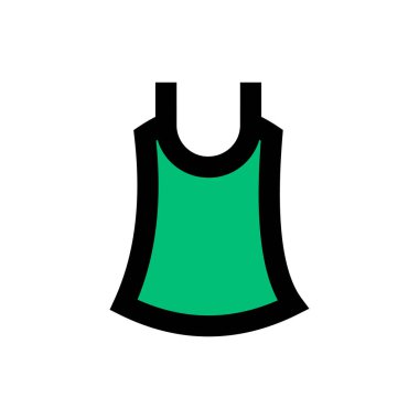 giysi vektörü düz renk simgesi