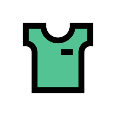 Kumaş vektör düz renk simgesi