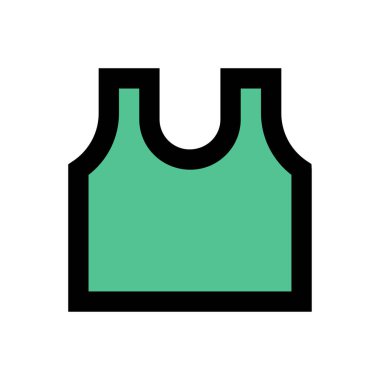 Kumaş vektör düz renk simgesi