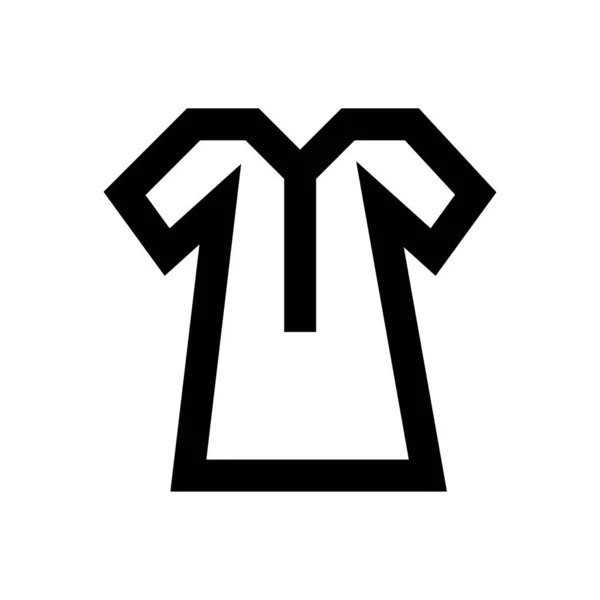 Сукня Вектор Тонка Лінія Значок — стоковий вектор