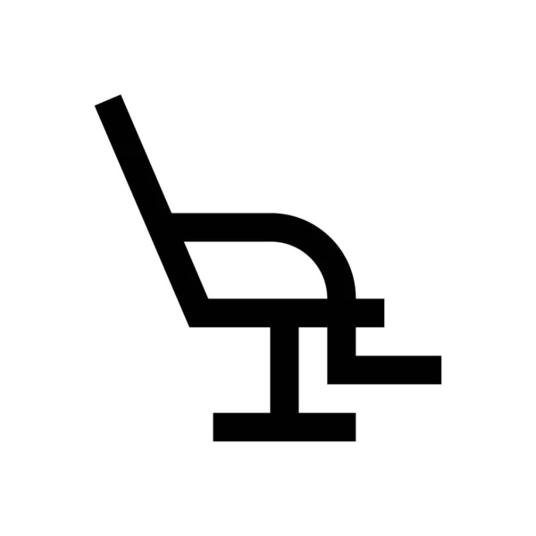 Значок Векторного Символа Кресла — стоковый вектор