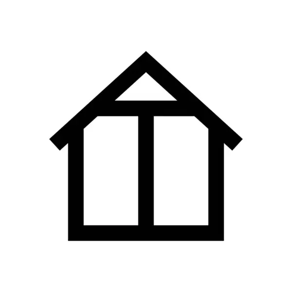 Home Vektor Thin Line Symbol — Stockvektor