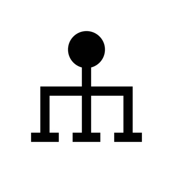 Network Tube Vector Glyph Flat Icon — Stock Vector