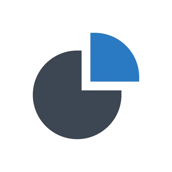 Gráfico Vector Glifo Icono Color — Vector de stock