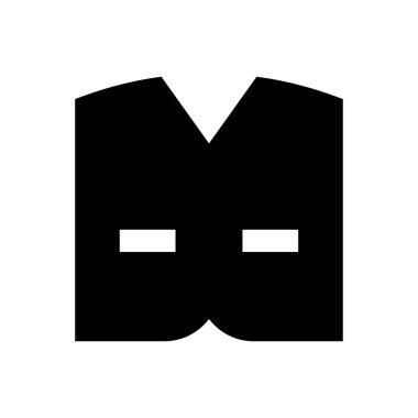 Kumaş vektör simgesi düz simge