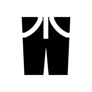 pantolonlu vektör glyph düz simge