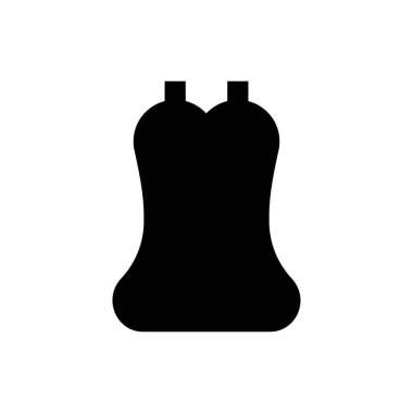 gecelik vektör kabartma düz simge