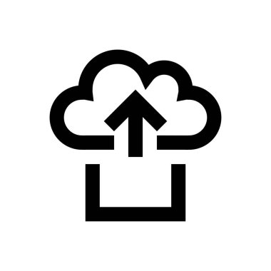 bulut vektörü ince çizgi simgesi