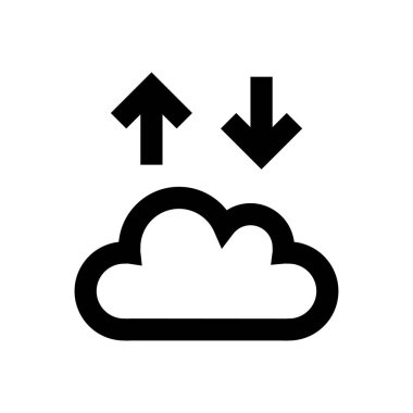 veritabanı vektörü ince çizgi simgesi
