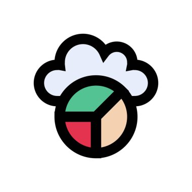 grafik vektörü düz renk simgesi