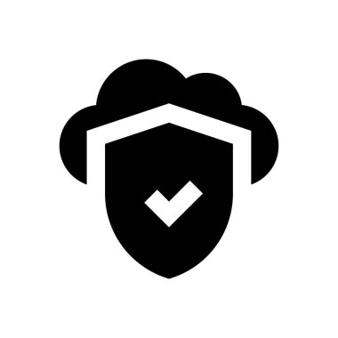 bulut vektörü düz simgesi