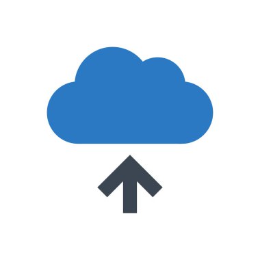 bulut vektörü renk simgesi