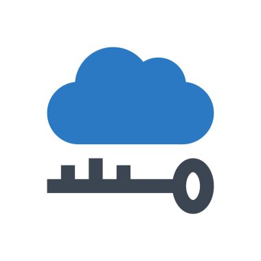 anahtar vektör renk simgesi