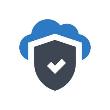 bulut vektörü renk simgesi