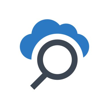 bulut vektörü renk simgesi