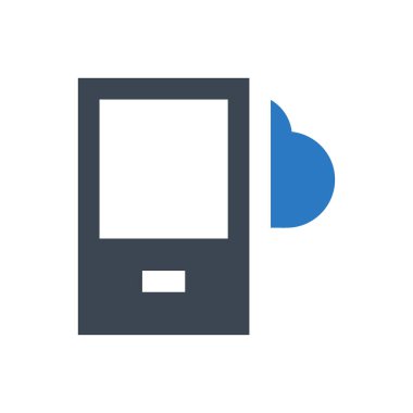 bulut vektörü renk simgesi