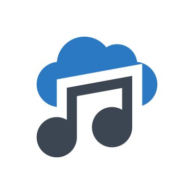 müzik vektörü renk simgesi