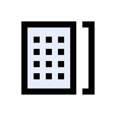 telefon vektörü düz renk simgesi