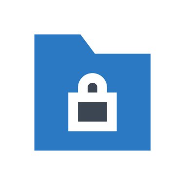 vektör kabartma renk simgesini kilitle