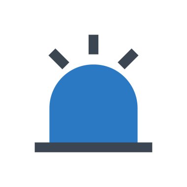 Uyarı vektör renk simgesi