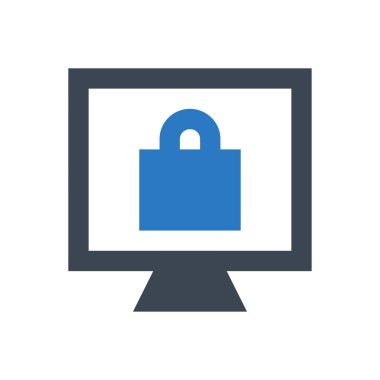 güvenlik vektörü renk simgesi